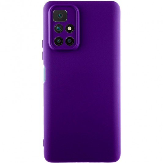 Чохол TPU GETMAN Liquid Silk Full Camera для Xiaomi Redmi 10 Фіолетовий / Ultra Violet