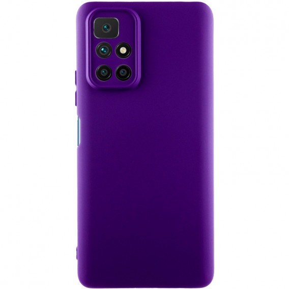 Чохол TPU GETMAN Liquid Silk Full Camera для Xiaomi Redmi 10 Фіолетовий / Ultra Violet