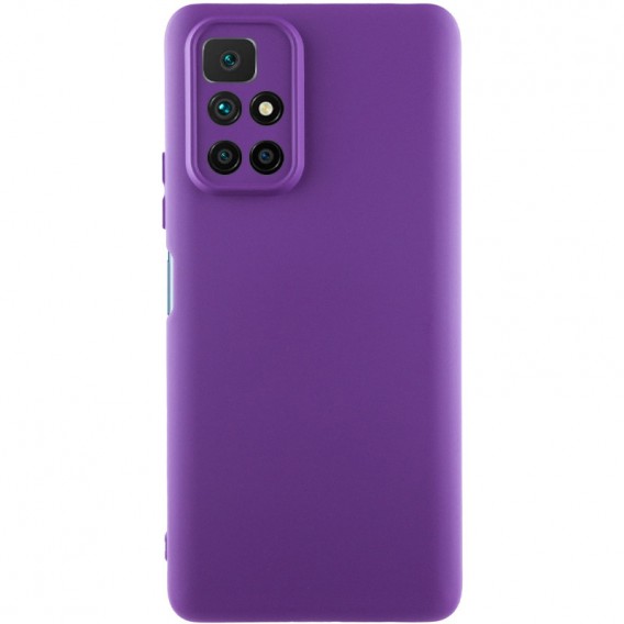 Чохол TPU GETMAN Liquid Silk Full Camera для Xiaomi Redmi 10 Фіолетовий / Purple