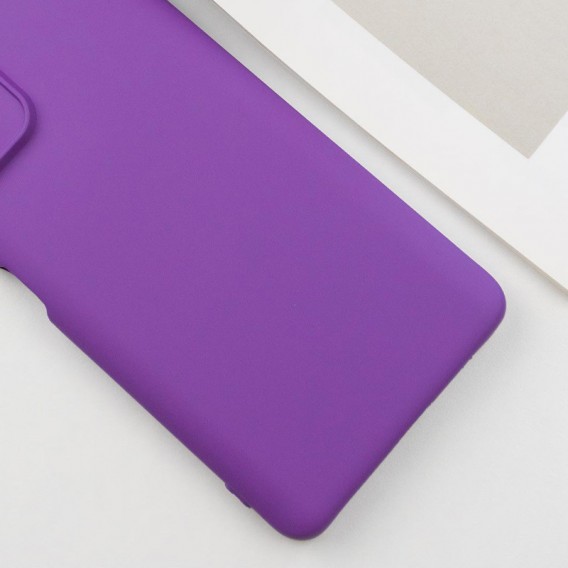 Чохол TPU GETMAN Liquid Silk Full Camera для Xiaomi Redmi 10 Фіолетовий / Purple