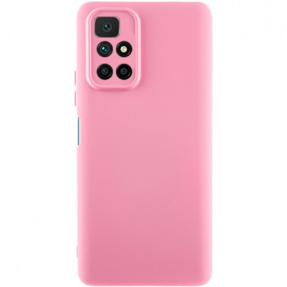 Чохол TPU GETMAN Liquid Silk Full Camera для Xiaomi Redmi 10 Рожевий / Pink