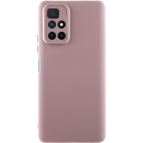 Чохол TPU GETMAN Liquid Silk Full Camera для Xiaomi Redmi 10 Рожевий / Pink Sand