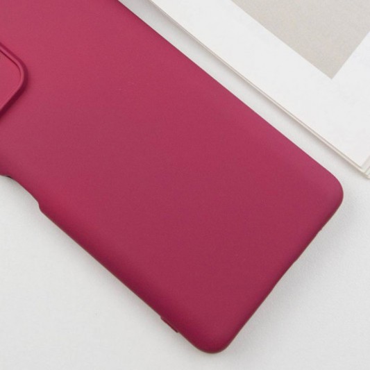 Чехол TPU GETMAN Liquid Silk Full Camera для Xiaomi Redmi 10 Бордовый / Marsala - изображение 2