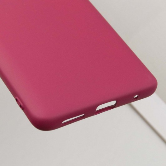 Чехол TPU GETMAN Liquid Silk Full Camera для Xiaomi Redmi 10 Бордовый / Marsala - изображение 4