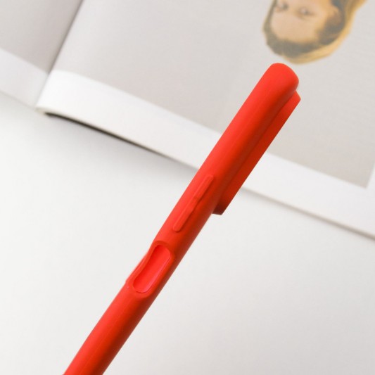 Чехол TPU GETMAN Liquid Silk Full Camera для Xiaomi Redmi 10 Красный / Red - изображение 3