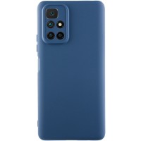 Чехол TPU GETMAN Liquid Silk Full Camera для Xiaomi Redmi 10 Синий / Navy Blue