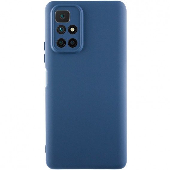 Чохол TPU GETMAN Liquid Silk Full Camera для Xiaomi Redmi 10 Синій / Navy Blue