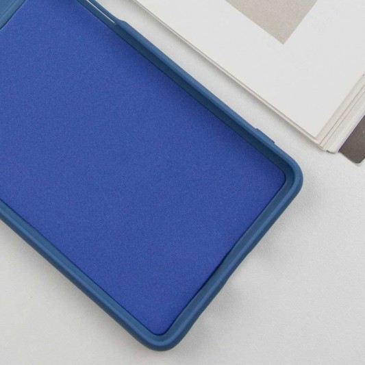 Чехол TPU GETMAN Liquid Silk Full Camera для Xiaomi Redmi 10 Синий / Navy Blue - изображение 2