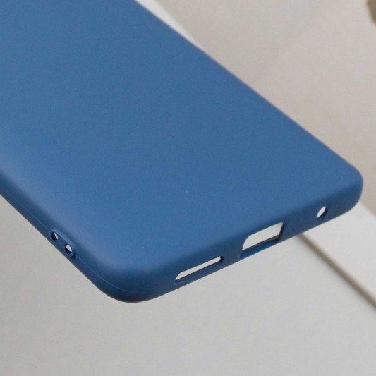Чехол TPU GETMAN Liquid Silk Full Camera для Xiaomi Redmi 10 Синий / Navy Blue - изображение 4