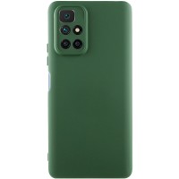Чехол TPU GETMAN Liquid Silk Full Camera для Xiaomi Redmi 10 Зеленый / Dark green