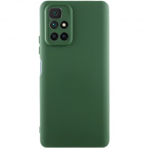 Чохол TPU GETMAN Liquid Silk Full Camera для Xiaomi Redmi 10 Зелений / Dark green
