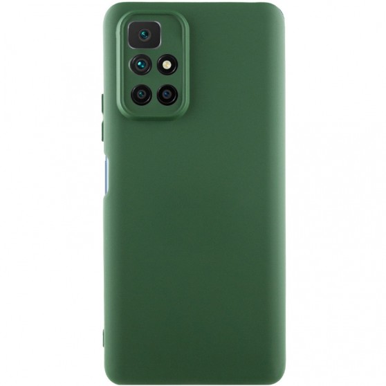 Чохол TPU GETMAN Liquid Silk Full Camera для Xiaomi Redmi 10 Зелений / Dark green