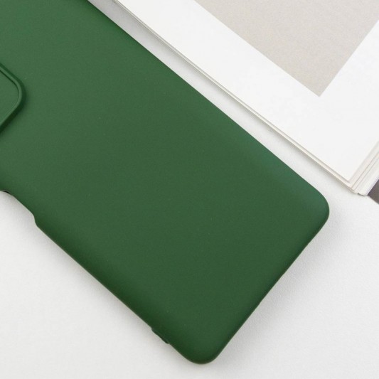 Чохол TPU GETMAN Liquid Silk Full Camera для Xiaomi Redmi 10 Зелений / Dark green - зображення 1 