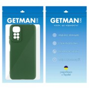 Чохол TPU GETMAN Liquid Silk Full Camera для Xiaomi Redmi 10 Зелений / Dark green