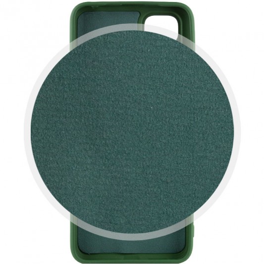 Чохол TPU GETMAN Liquid Silk Full Camera для Xiaomi Redmi 10 Зелений / Dark green - зображення 3 