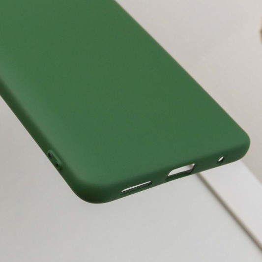 Чохол TPU GETMAN Liquid Silk Full Camera для Xiaomi Redmi 10 Зелений / Dark green - зображення 5 