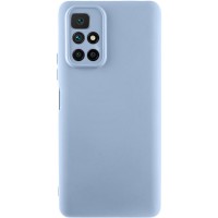 Чехол TPU GETMAN Liquid Silk Full Camera для Xiaomi Redmi 10 Голубой / Lilac Blue