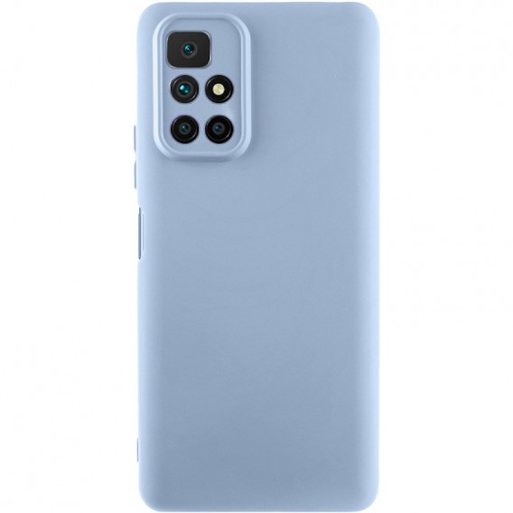 Чохол TPU GETMAN Liquid Silk Full Camera для Xiaomi Redmi 10 Блакитний / Lilac Blue