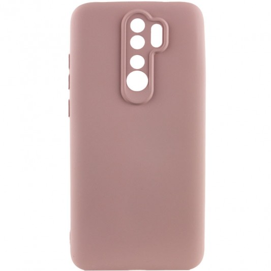 Чохол TPU GETMAN Liquid Silk Full Camera для Xiaomi Redmi 9 Рожевий / Pink Sand