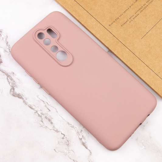 Чохол TPU GETMAN Liquid Silk Full Camera для Xiaomi Redmi 9 Рожевий / Pink Sand - зображення 3 
