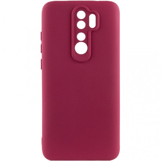 Чохол TPU GETMAN Liquid Silk Full Camera для Xiaomi Redmi 9 Бордовий / Marsala