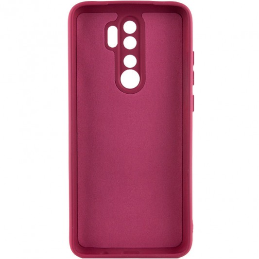 Чохол TPU GETMAN Liquid Silk Full Camera для Xiaomi Redmi 9 Бордовий / Marsala - зображення 1 