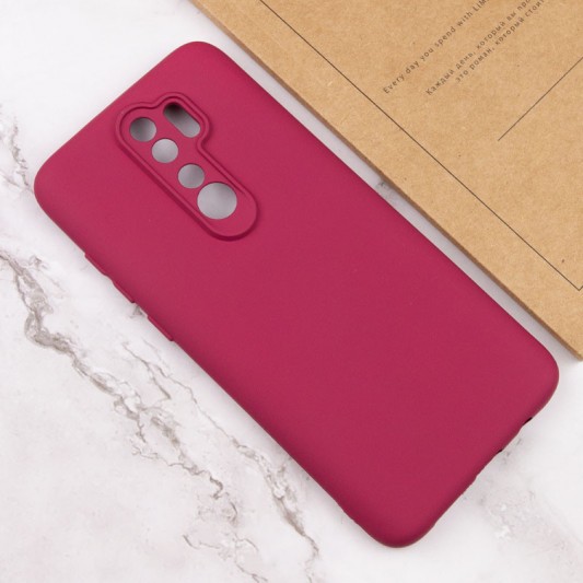 Чохол TPU GETMAN Liquid Silk Full Camera для Xiaomi Redmi 9 Бордовий / Marsala - зображення 3 