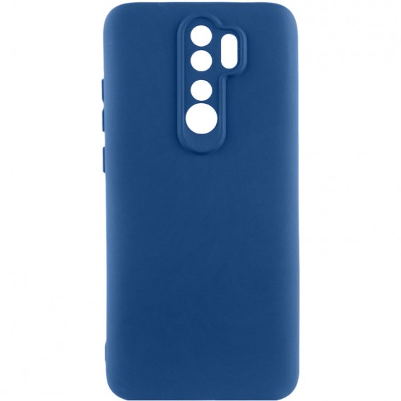 Чохол TPU GETMAN Liquid Silk Full Camera для Xiaomi Redmi 9 Синій / Navy Blue