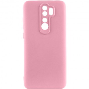 Чехол TPU GETMAN Liquid Silk Full Camera для Xiaomi Redmi 9 Розовый / Pink