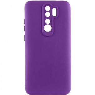 Чехол TPU GETMAN Liquid Silk Full Camera для Xiaomi Redmi 9 Фиолетовый / Purple