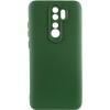 Чехол TPU GETMAN Liquid Silk Full Camera для Xiaomi Redmi Note 8 Pro Зеленый / Dark green