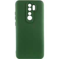 Чехол TPU GETMAN Liquid Silk Full Camera для Xiaomi Redmi Note 8 Pro Зеленый / Dark green