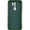Чехол TPU GETMAN Liquid Silk Full Camera для Xiaomi Redmi Note 8 Pro Зеленый / Dark green