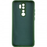 Чехол TPU GETMAN Liquid Silk Full Camera для Xiaomi Redmi Note 8 Pro Зеленый / Dark green