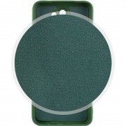 Чехол TPU GETMAN Liquid Silk Full Camera для Xiaomi Redmi Note 8 Pro Зеленый / Dark green