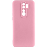 Чехол TPU GETMAN Liquid Silk Full Camera для Xiaomi Redmi Note 8 Pro Розовый / Pink