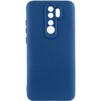 Чехол TPU GETMAN Liquid Silk Full Camera для Xiaomi Redmi Note 8 Pro Синий / Navy Blue