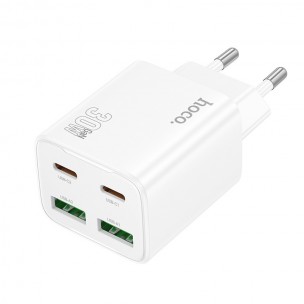 Блок питания Hoco N56 Fundador PD30W four-port (2USB-A/2C) White
