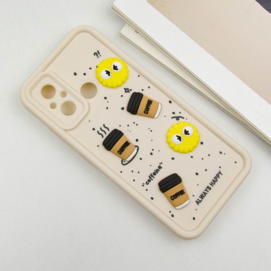Чохол TPU Toys Case для Xiaomi Redmi 12C / Poco C55 Sand / Always Happy - зображення 2 