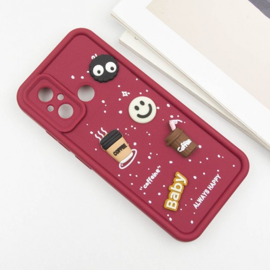 Чохол TPU Toys Case для Xiaomi Redmi 12C / Poco C55 Red / Always Happy - зображення 2 