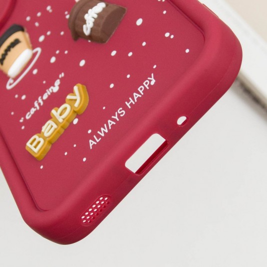 Чохол TPU Toys Case для Xiaomi Redmi 12C / Poco C55 Red / Always Happy - зображення 6 
