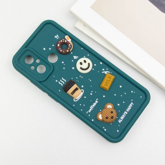 Чехол TPU Toys Case для Xiaomi Redmi 12C / Poco C55 Pine Green / Always Happy - изображение 2