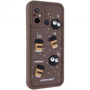 Чехол TPU Toys Case для Xiaomi Redmi 12C / Poco C55 Brown / Always Happy