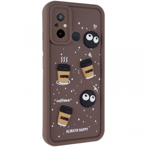Чехол TPU Toys Case для Xiaomi Redmi 12C / Poco C55 Brown / Always Happy