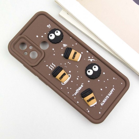 Чохол TPU Toys Case для Xiaomi Redmi 12C / Poco C55 Brown / Always Happy - зображення 2 