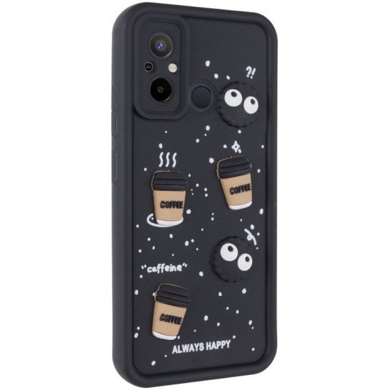 Чохол TPU Toys Case для Xiaomi Redmi 12C / Poco C55 Black / Always Happy