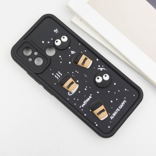 Чохол TPU Toys Case для Xiaomi Redmi 12C / Poco C55 Black / Always Happy - зображення 3 