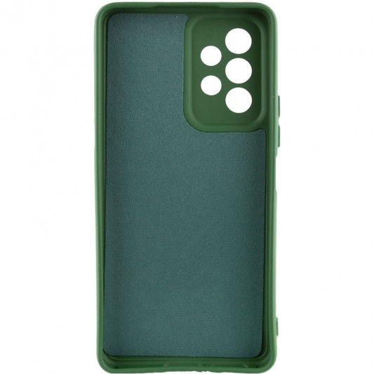 Чехол TPU GETMAN Liquid Silk Full Camera для Samsung Galaxy A33 5G Зеленый / Dark green - изображение 1
