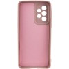 Чехол TPU GETMAN Liquid Silk Full Camera для Samsung Galaxy A33 5G Розовый / Pink Sand