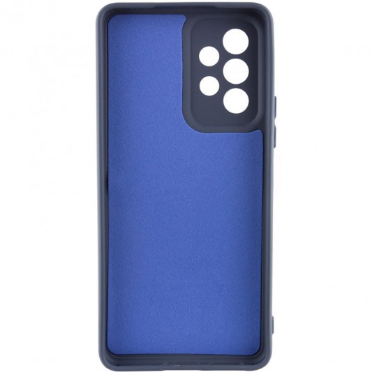 Чехол TPU GETMAN Liquid Silk Full Camera для Samsung Galaxy A33 5G Синий / Midnight Blue - изображение 1